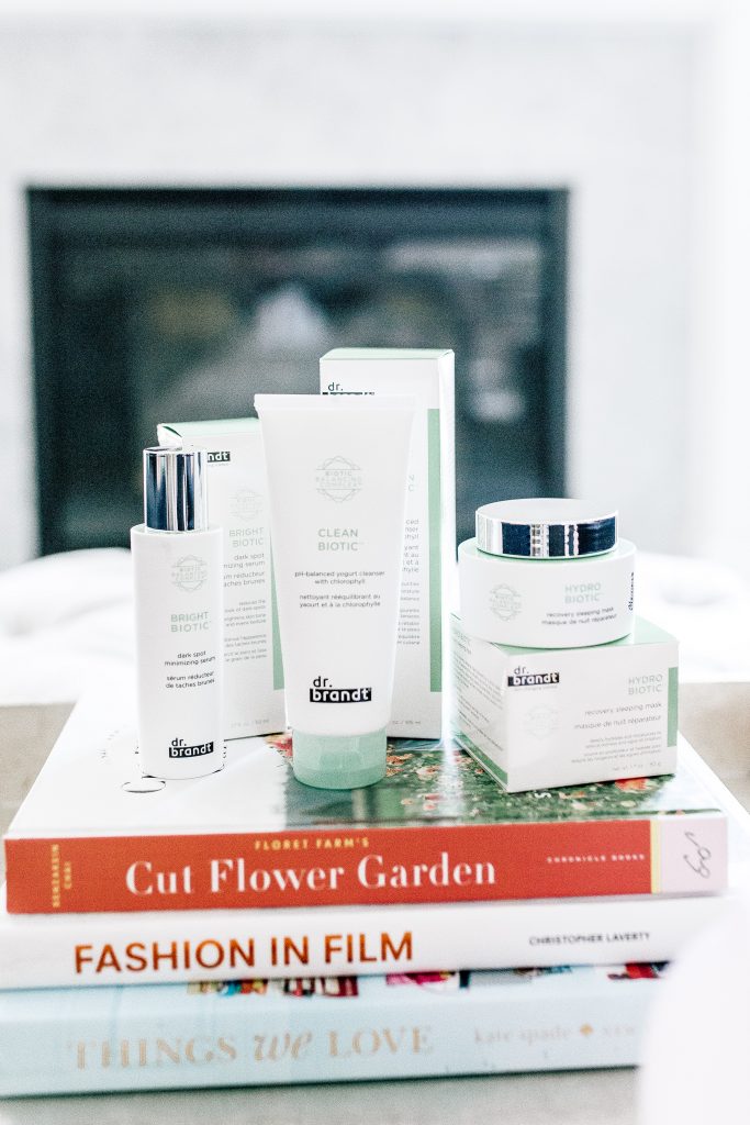 Clean Beauty Favorites: Dr Brandt Clean Biotic Review by popular Nashville beauty blog, Hello Happiness: image of Dr. Brand clean biotic beauty products.