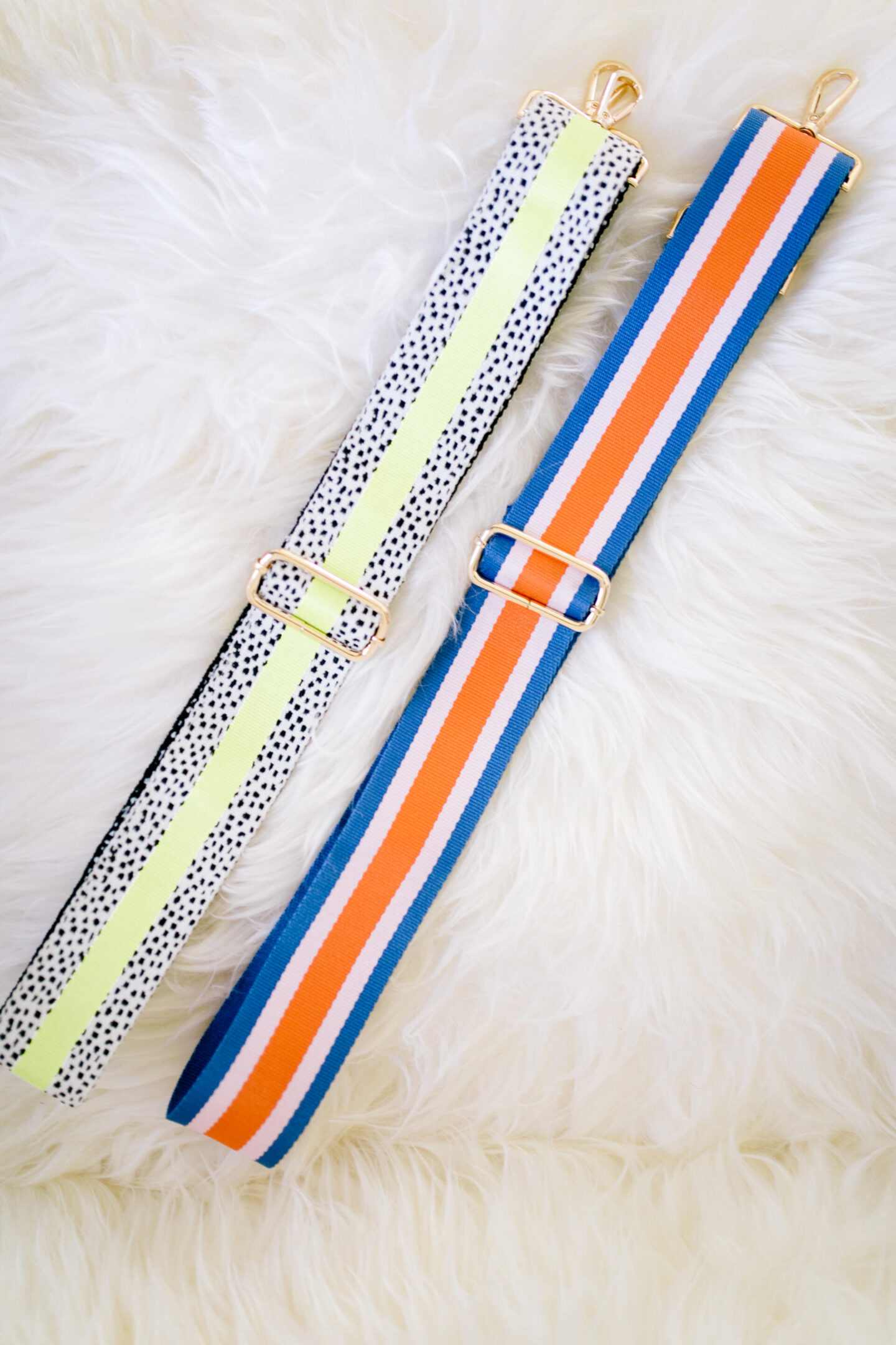 Bag Straps by popular Nashville fashion blog, Hello Happiness: image of Social Threads and Hello Happiness bag straps.