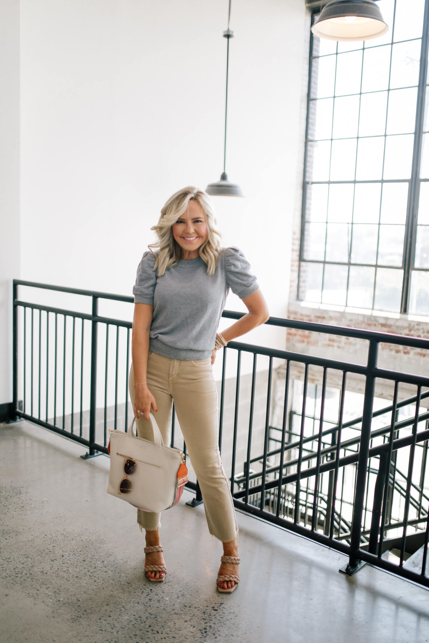 New Loft Neutrals for Fall featured by top Nashville mom fashion blogger, Hello Happiness.