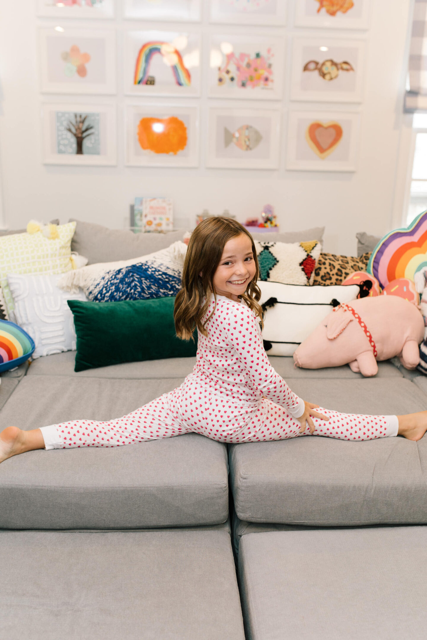valentine's day pajamas for little girls featured by top Nashville lifestyle blogger, Hello Happiness