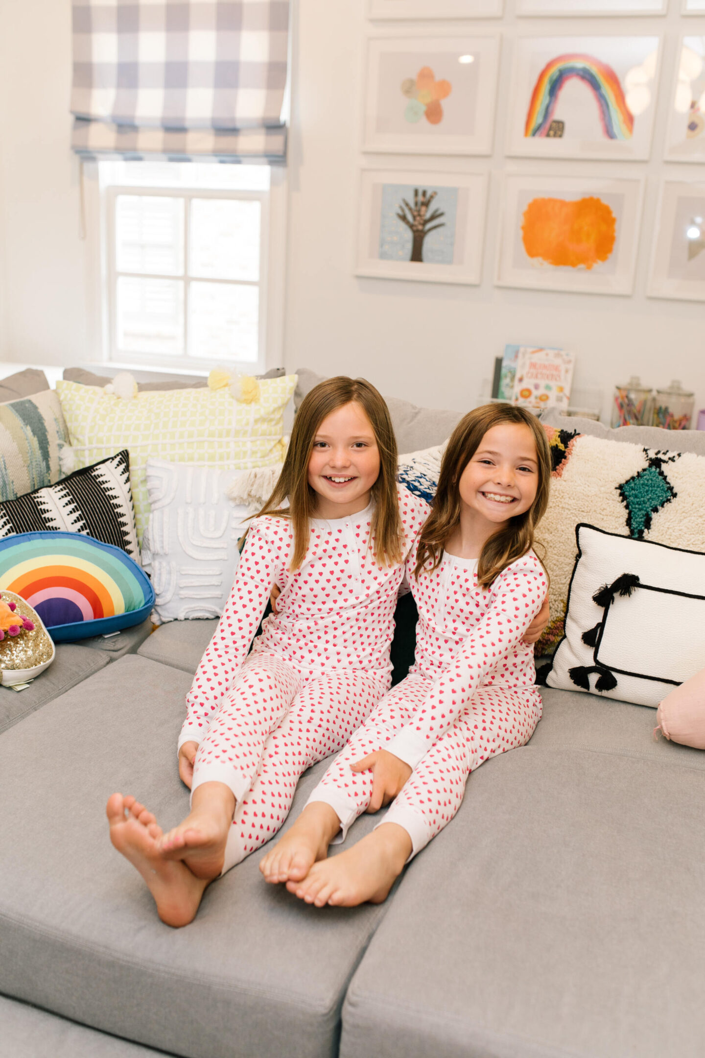 valentine's day pajamas for little girls featured by top Nashville lifestyle blogger, Hello Happiness
