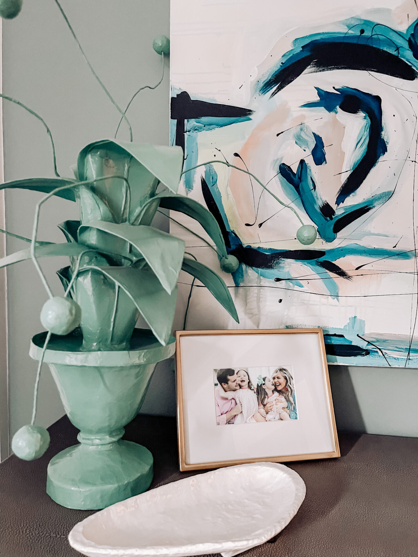 Faux Plants by popular Nashville life and style blog, Hello Happiness: image of a faux green plant.