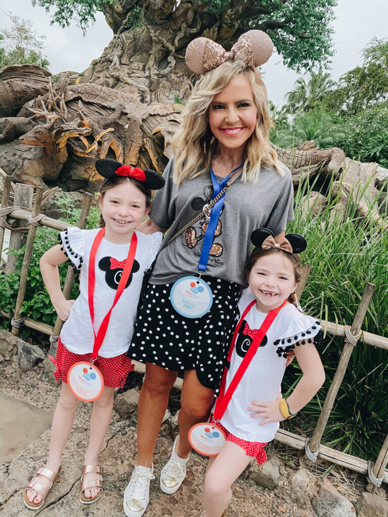 Disney Creators Celebration by poplar Nashville travel blog, Hello Happiness: image of a mom and her two daughters at Disney's Animal Kingdom. 