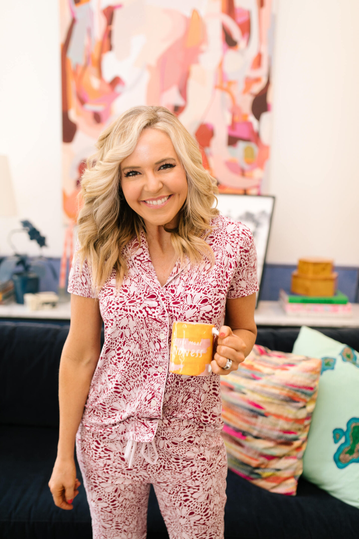 4th of July Deals by popular Nashville life and style blog, Hello Happiness: image of Natasha Stoneking wearing a Soma all a flutter top.