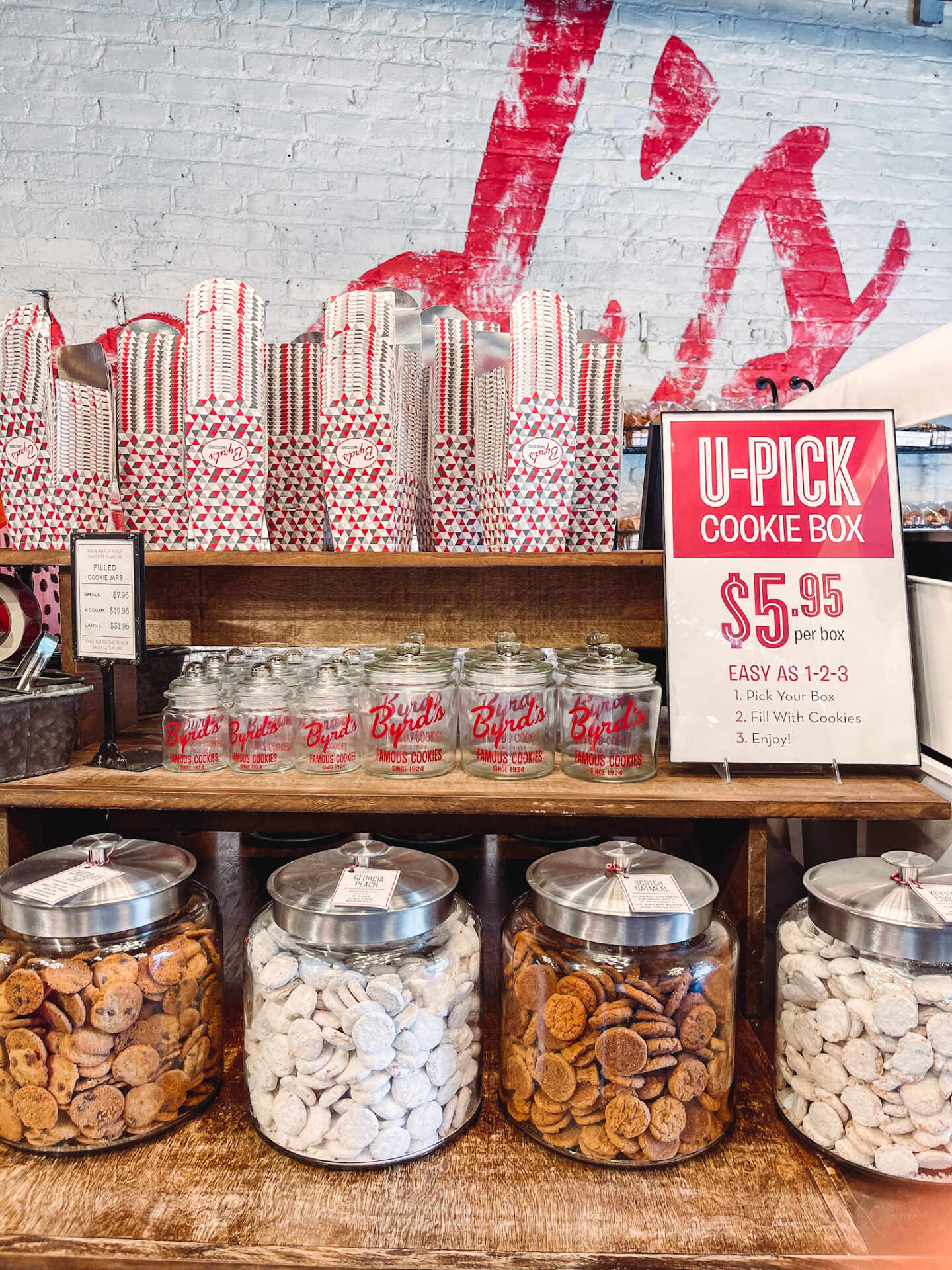 Girls Getaway by popular Nashville travel blog, Hello Happiness: image of various small cookies in glass canisters.