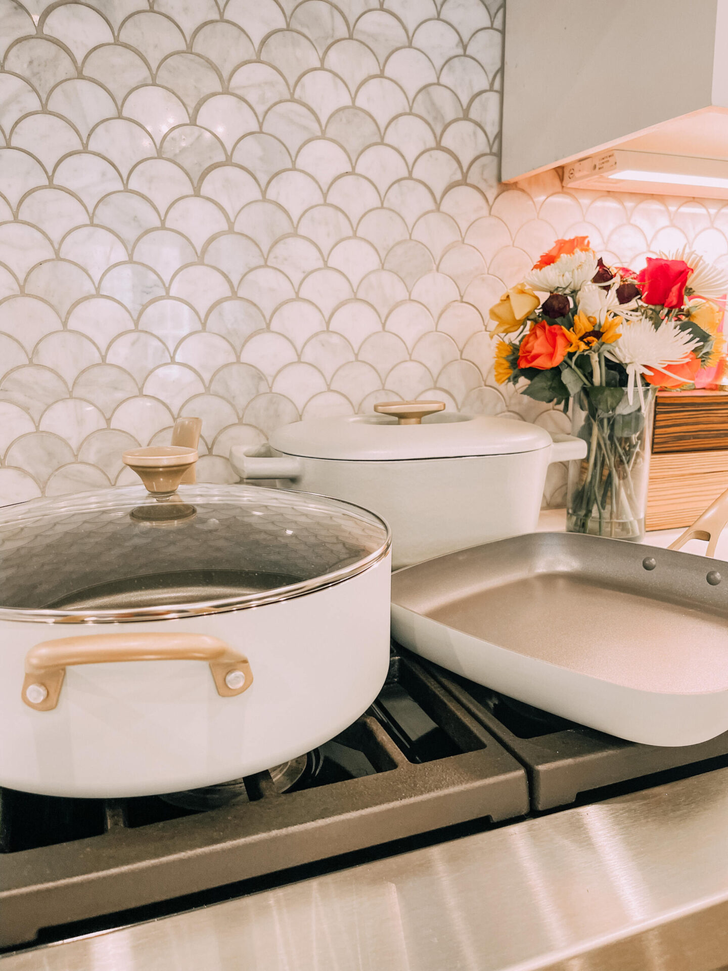 Beautiful by Drew Barrymore by popular Nashville life and style blog, Hello Happiness: image of cookware from the Beautiful by Drew Barrymore collection.