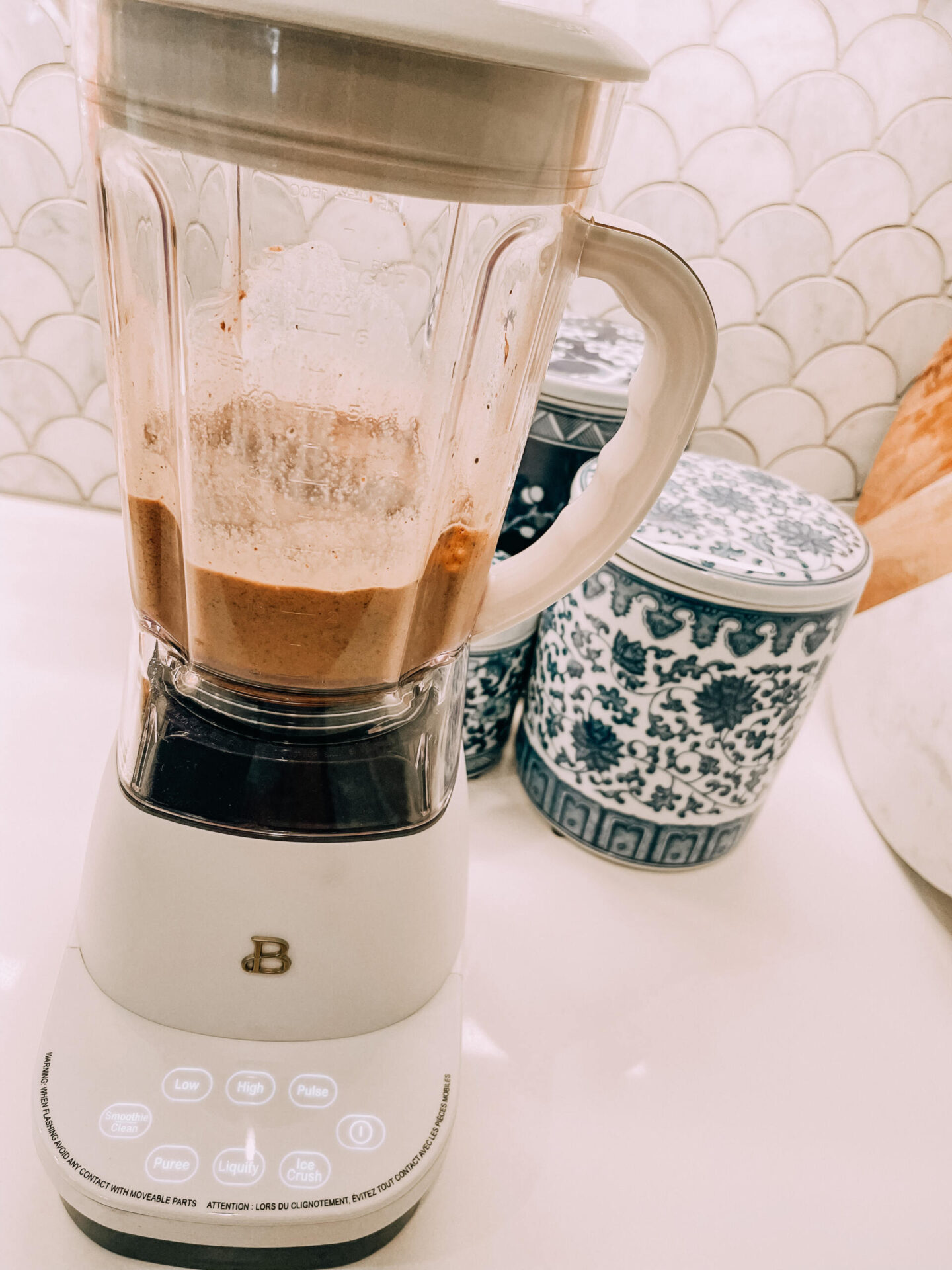 Beautiful by Drew Barrymore by popular Nashville life and style blog, Hello Happiness: image of a Beautiful by Drew Barrymore blender.