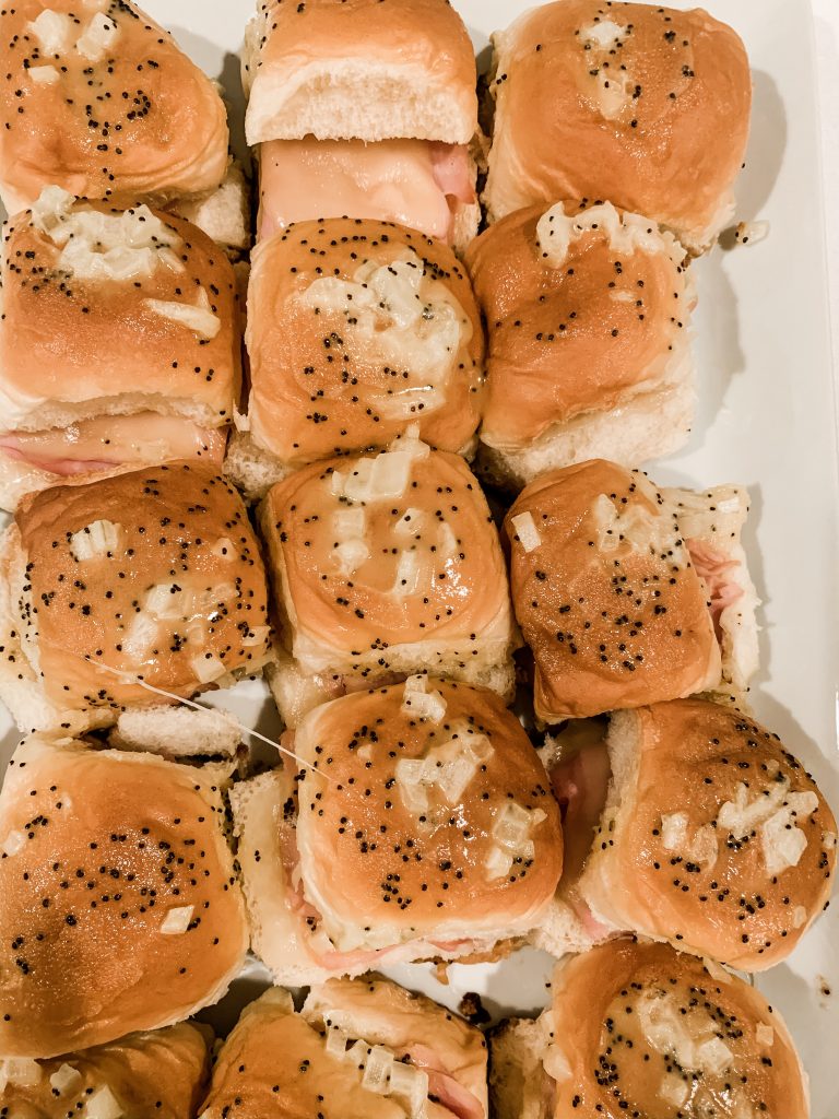Good Eats | Ham + Poppyseed Sandwiches by popular Nashville life and style blog, image of ham and poppyseed sandwiches.