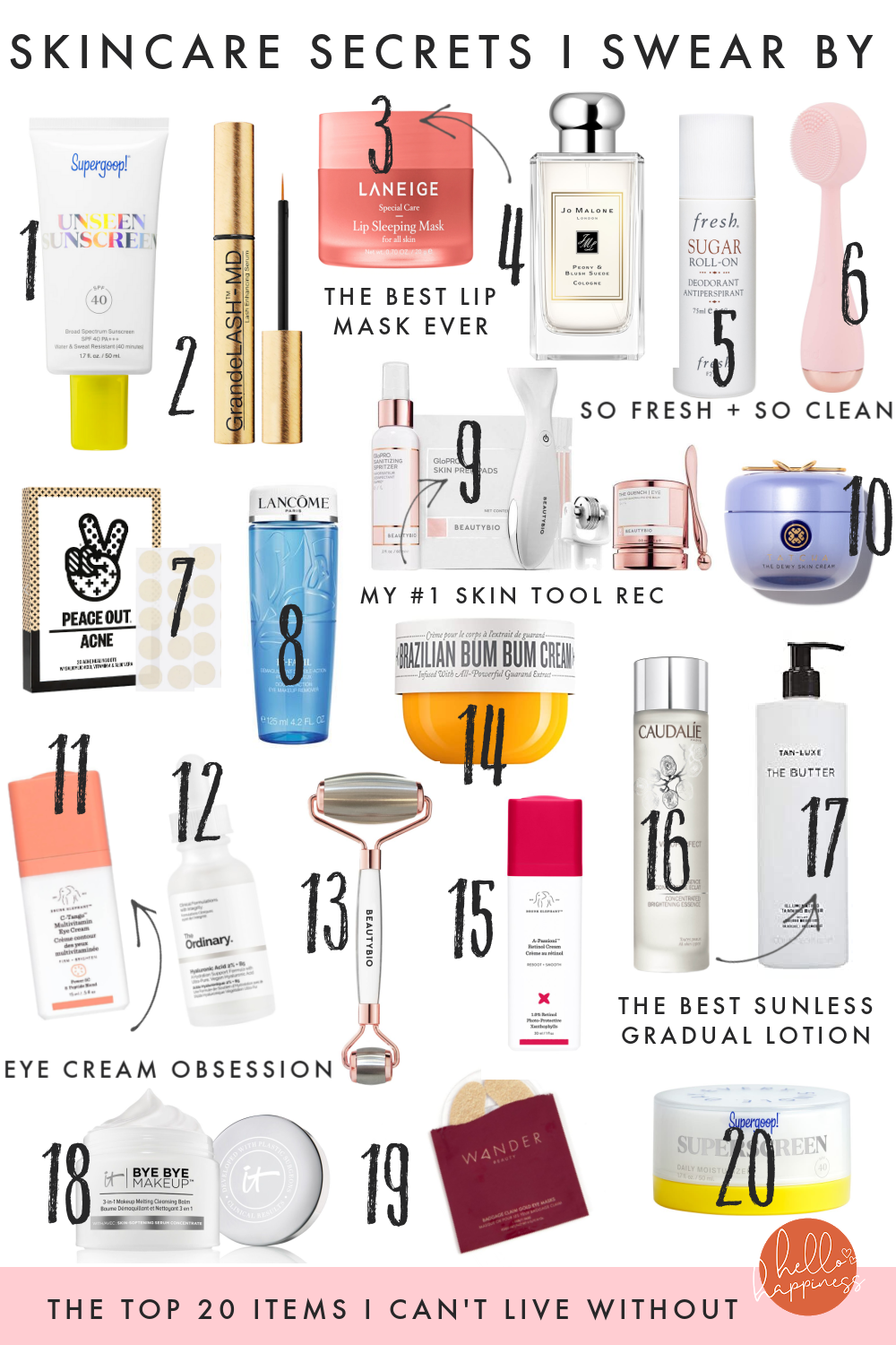 Sephora Beauty by popular Nashville beauty blog, Hello Happiness: image of Sephora beauty products.