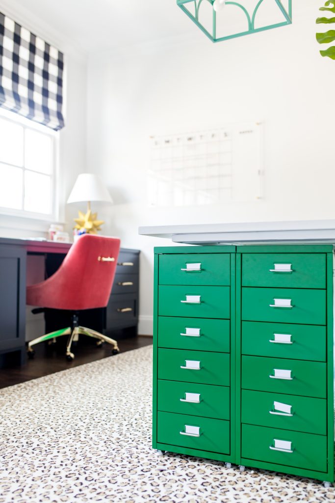Colorful Home Office featured by top US lifestyle blog Hello! Happiness