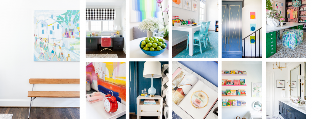 Operation Organizing Your Home...The January Challenge by popular Nashville life and style blog, Hello Happiness: collage image of organized rooms and spaces in a home. 