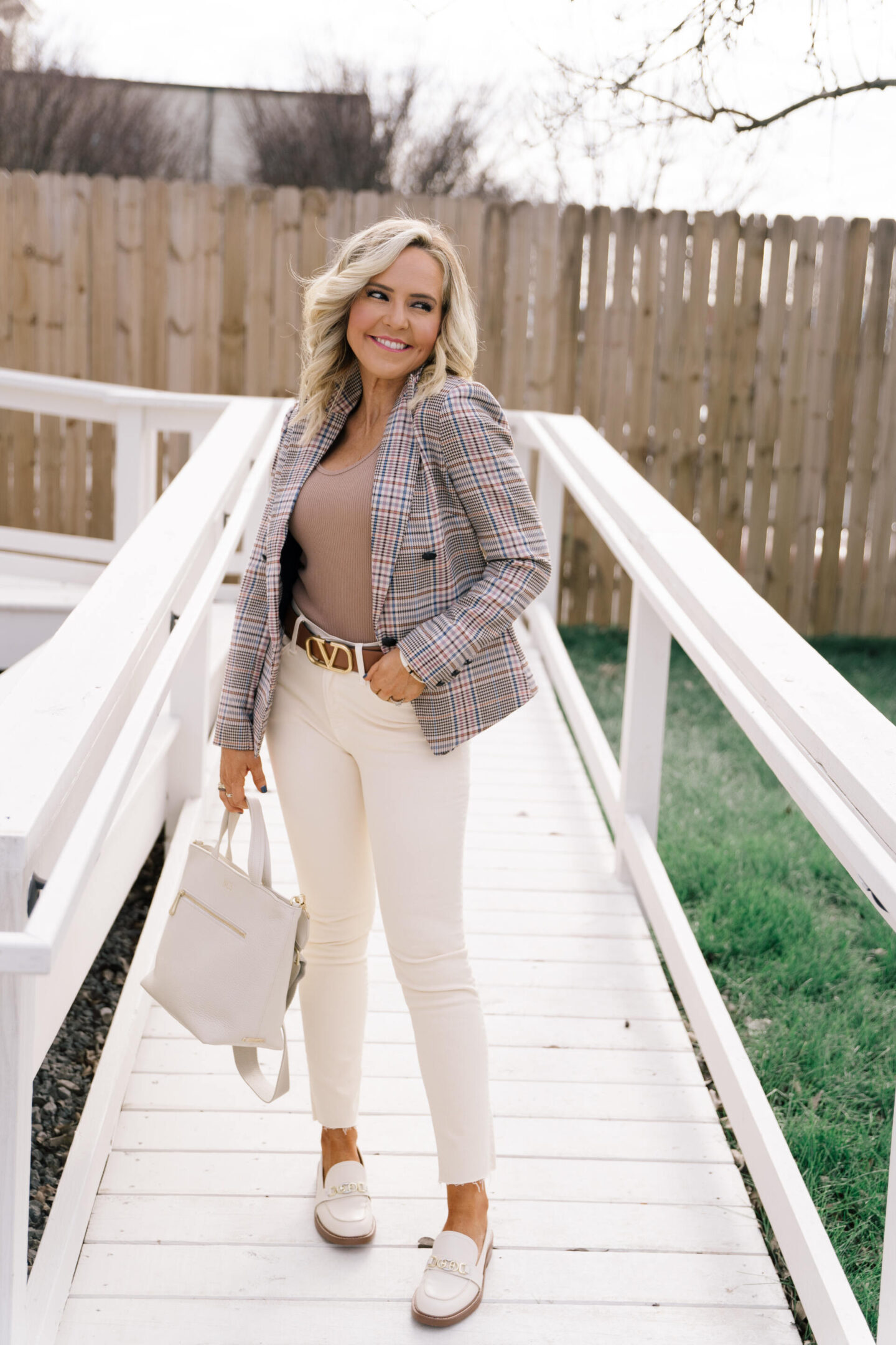 fun workwear basics for her featured by top Nashville fashion blogger, Hello Happiness.