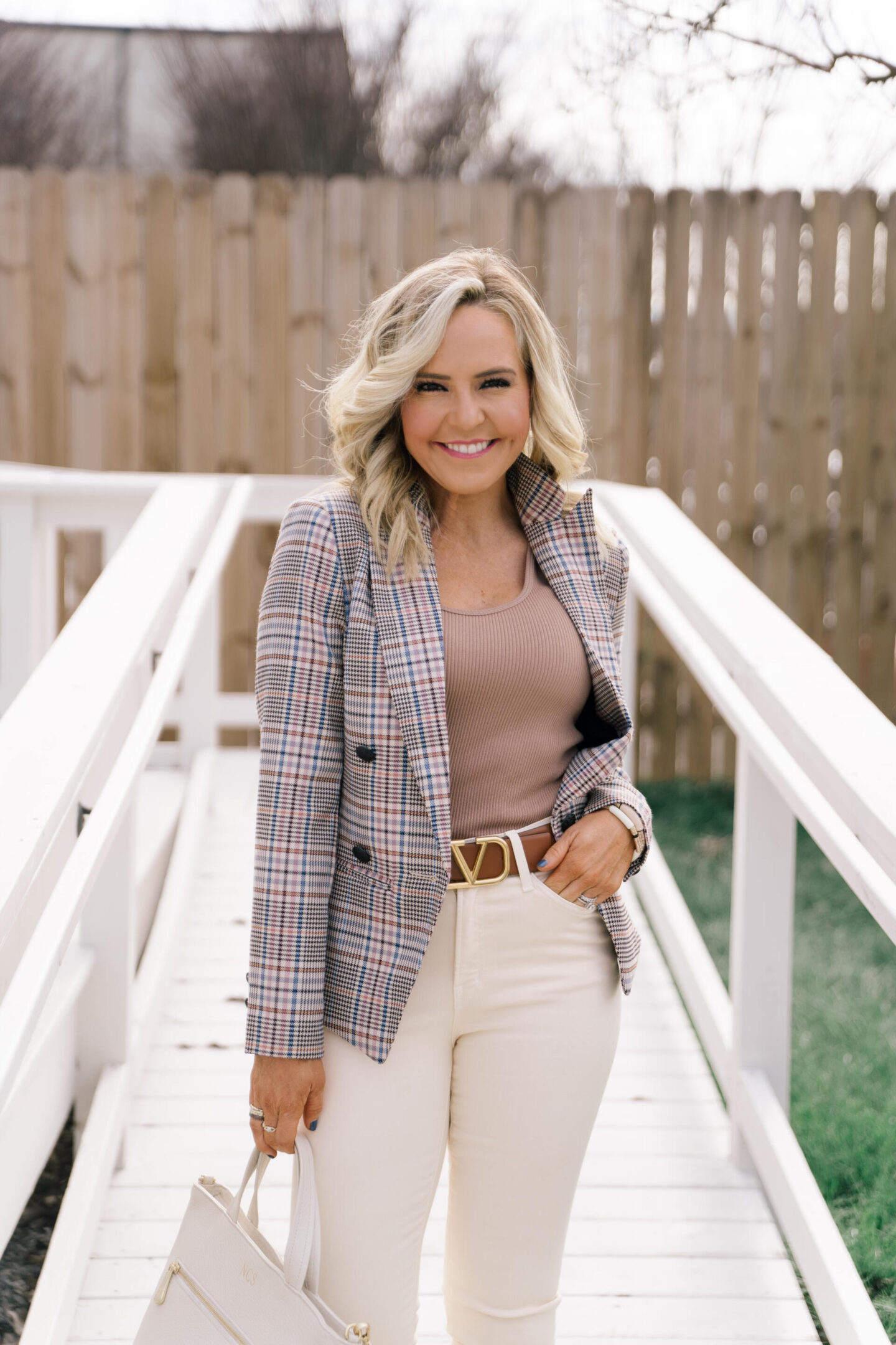 fun workwear basics for her featured by top Nashville fashion blogger, Hello Happiness.