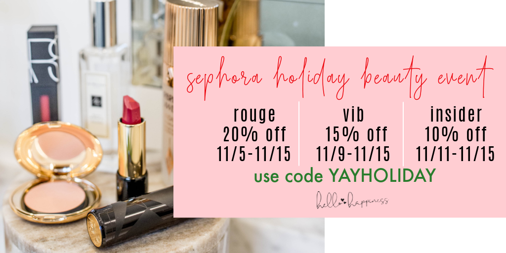 sephora beauty insider sale gift ideas featured by top Nashville life and style blogger, Hello Happiness